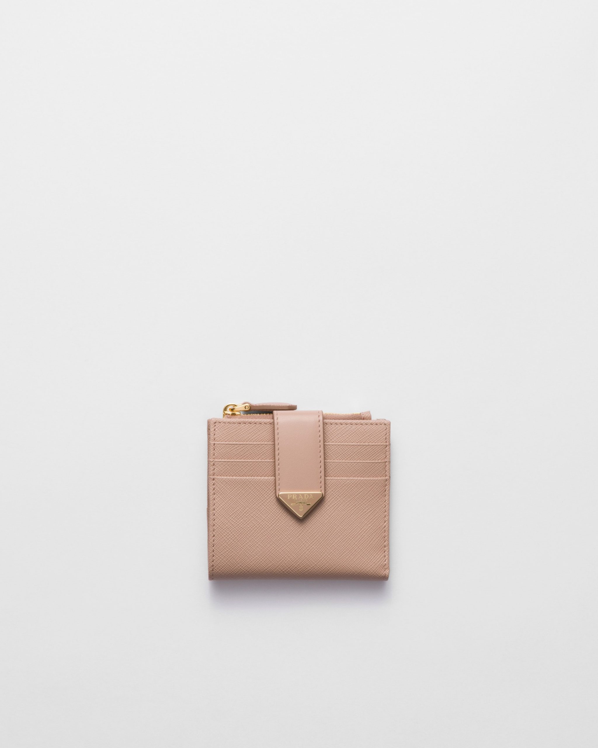 Prada Small Saffiano and smooth leather wallet - Image 1